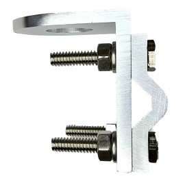 Universal Pro Trucker 3 Way CB / Ham Antenna Aluminum Mirror Mount w/ 0.825" Hole, No Stud