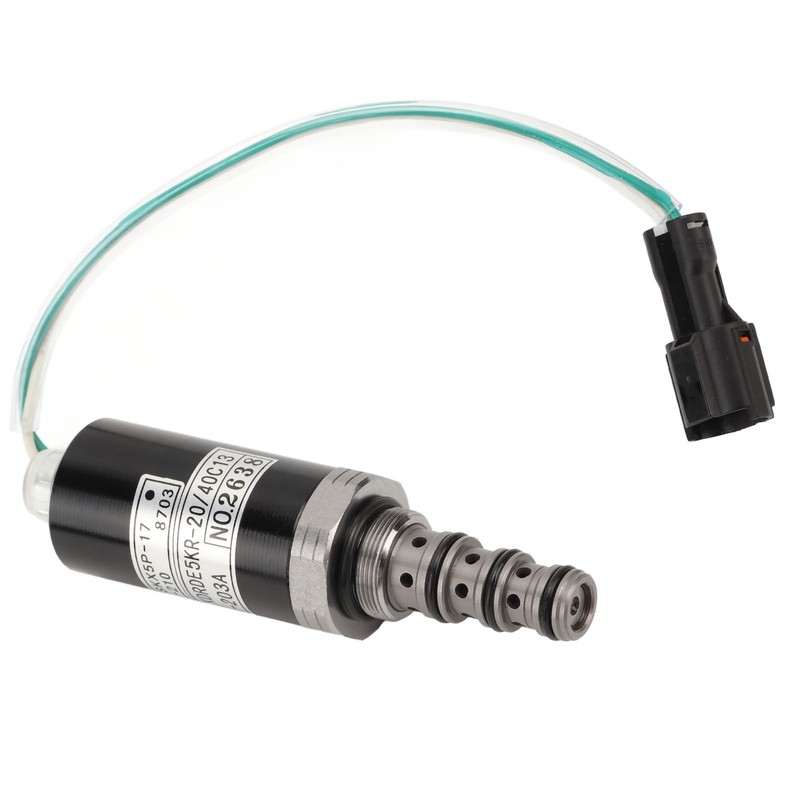 Alloy Steel Excavator Hydraulic Pump Solenoid Valve KDRDE5KR‑20/40C13‑203A for KOBELCO