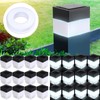 Tujoe 25 Pack Solar Fence Post Cap Lights 2In x