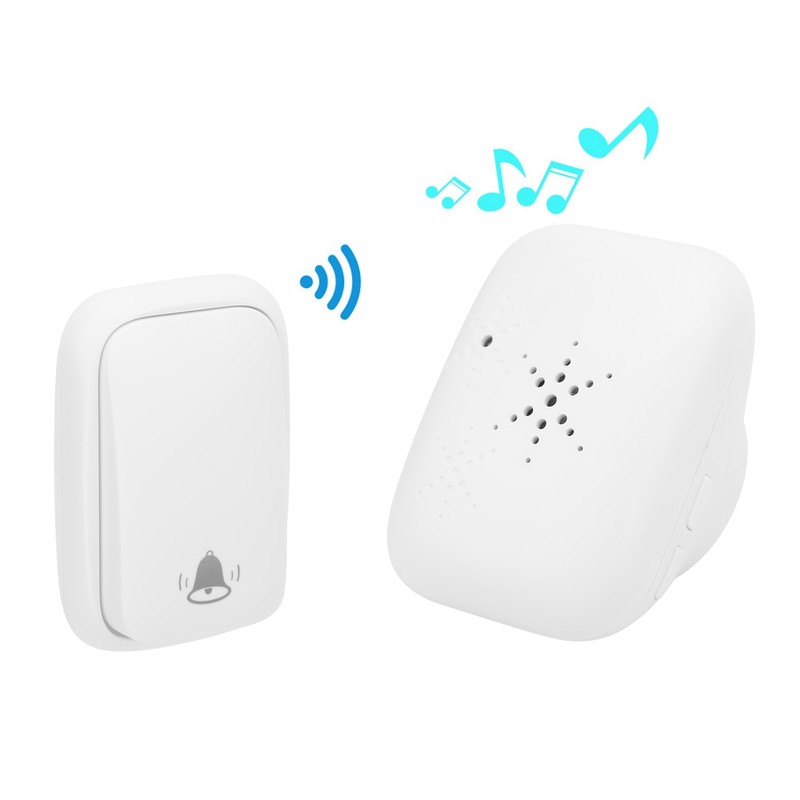 Battery Free Wireless Doorbell Remote Control 150m Range 38 Melodies