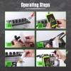 MRCARTOOL 12V Car Fuel Injector Tester Fuel Injector Driver&Cleaner Tool