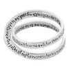 Dicksons Psalm 23 Silver Plated Women's Double Mobius Ring Size