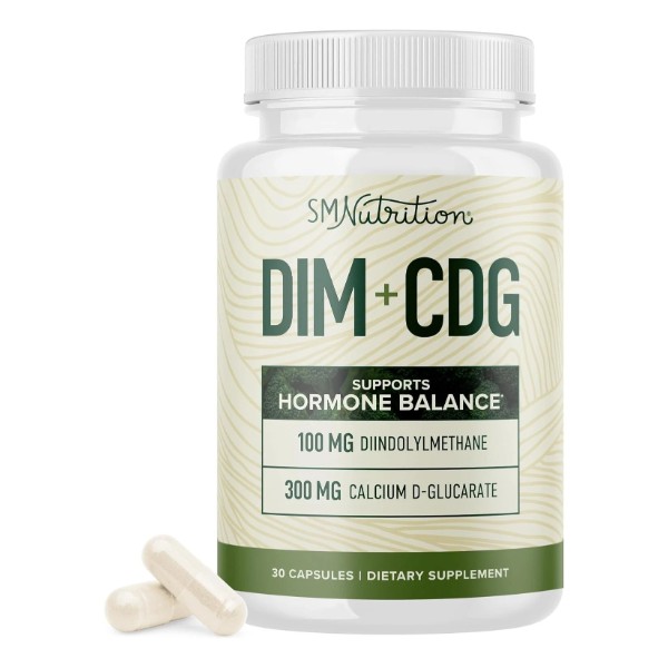 Calcium D-Glucarate with DIM Supplement for Estrogen Detox & Hormone