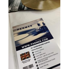 12" Outer Clear Vinyl Record Sleeves Polypropylene 80 Micron x 50