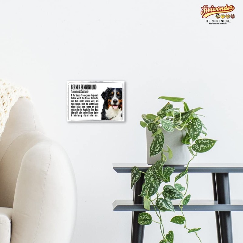 Bernese Mountain Dog Duden Dog Sign with Saying Door Sign