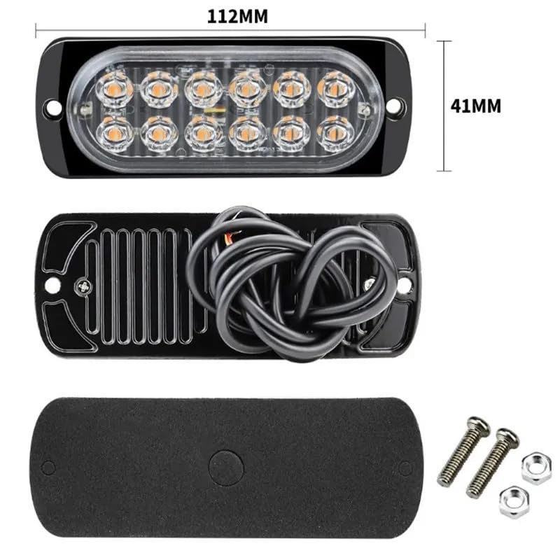 Super Bright LED Strobe Light, Strobe Flash, Daylight, 12 LED,