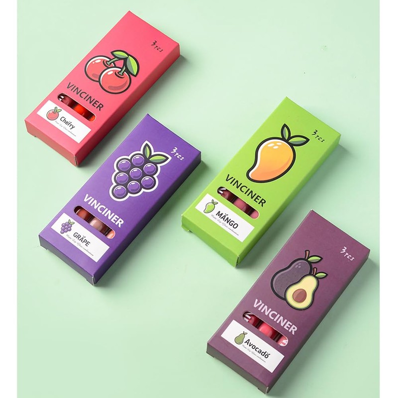 GECOMO FRUIT LIP GLOSS MATTE LONG LASTING 3 COLORS VELVET