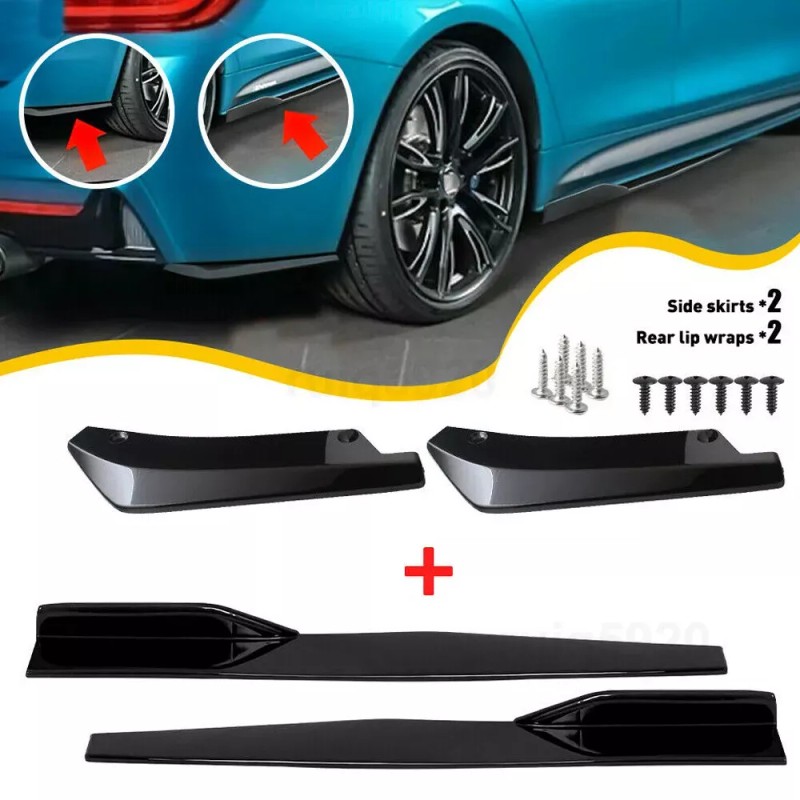 Unbranded For Subaru Impreza Front Rear Bumper Lip Spoiler Splitter