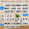 Wall Mount Acrylic Calendar, Perpetual Calendar 2025 Daily Display Calendar,