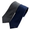 Yejak 대구백화점 예작투톤 조직감에 3도 바 포인트 넥타이(YJEFF3925) Daegu Department Store Yezak Two-Tone Texture 3-Color Bar Point Tie (YJEFF3925)