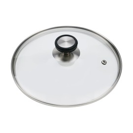 Pastlla 9 Inch Universal Tempered Glass Pot Lid Glass Covers for Frying Pan Wok Pot Skillet, with Insulated Handle and Silicone Dish Sponge