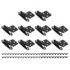 sourcing map 3/8" Cabinet Kitchen Inset Hinges, 10Pcs Self Closing