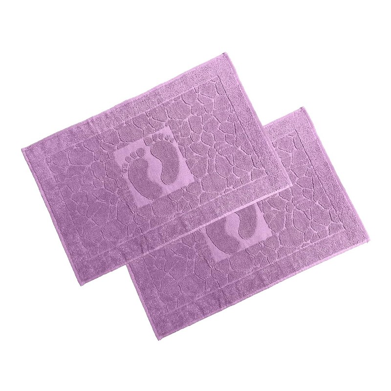 OG-ER Bath Mat Set, 2 Pieces, Terry Cloth Shower Mat,