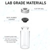 10 Pack 10ml Sealed Sample Vials, Transparent Glass Vials with