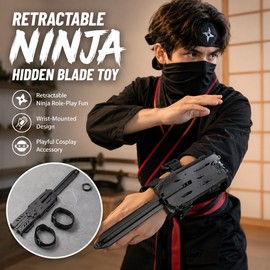 Retractable Ninja Wrist Blade Toy – Plastic Hidden-Blade Role-Play Prop for Cosplay, Costumes, Parties & Imaginative Play