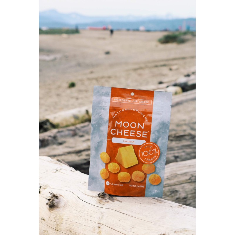 Moon Cheese - 100% Natural Cheese Snack - Cheddar -