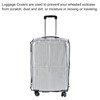 PATIKIL Clear Universal Luggage Protector with Fastener 30 Inch, Portable