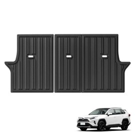 SMABEE Backrest Mats for Toyota RAV4 2019-2025 (Include Hybrid & Gasoline),TPE All Weather Backrest Liners Accessories Interior Black