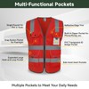 Uno Mejor High Visibility Vest with 9 Pockets Safety Vest