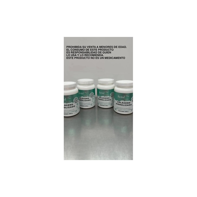 Kit 4 Colágeno Hidrolizado Puro Ácido Hialurónico 450 Gr Sabor
