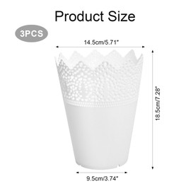 3 Stück Make Up Organizer, Aufbewahrungsbox Bad, Kosmetikkoffer, Plastik Schminke Aufbewahrungen für Aufbewahrung von Make-up-Pinseln, Lippenstift oder Blumen