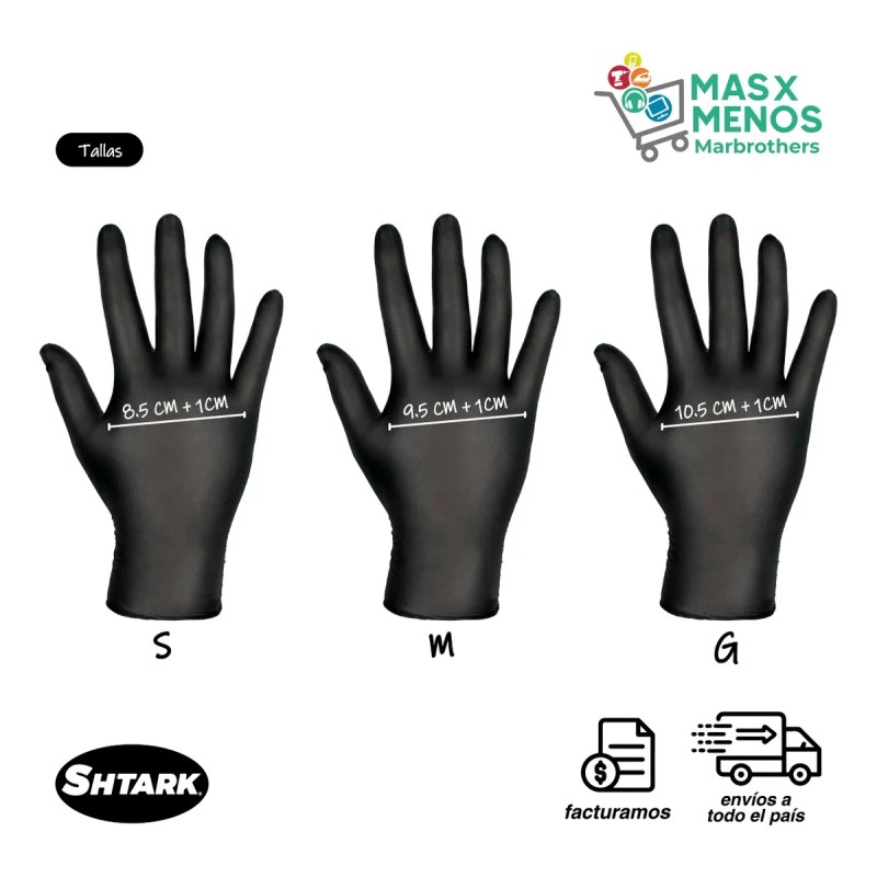 Guantes De Nitrilo Vinil Libre De Latex Sin Polvo Azul