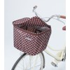 Kawadomi Seisakusho KW-541BR Bicycle, 2-tier Front Basket Cover, Brown Dot