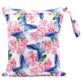gadenfer Nappy Bags Wet and Dry Nappy Bags Waterproof Washable Baby Wet and Dry Changing Bag Wetbag Organiser for Toddlers Nappies Travel Gym Beach Pool, #5, Neck pouch