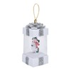 4.7inch Christmas Snowman Scene Hanging Lanterns Battery Operated Lighted Lamp