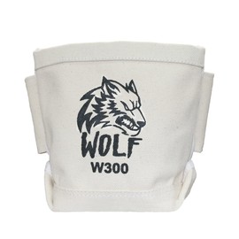 Wolf Canvas Tool Pouch, Tunnel Belt Loop, Bull Pin Loops & Bolt Bag Tote | Tradesman, Ironworker, Carpenter, 5’’x10’’x9’’