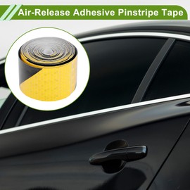 HOPESPANNER Universal 32.81ft x 2" Reflective Tape Waterproof Strong Adhesive Reflector Tape Warning Safety for Vehicles Trailers Boats Signs PVC Yellow,Black