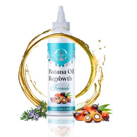 Queens Quality™ Batana Oil Regrowth Formula – 100% Unrefined, Natural Hair Growth & Repair Treatment – Promotes Thicker, Stronger Hair, Reduces Thinning & Scalp Damage, 4oz