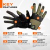 PIG Alpha Full Dexterity Tactical Gloves for Shooting, Touchscreen Compatible,