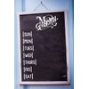 Kitchen Décor Menu Planner for Whiteboard Chalkboard Wall Decals 5.75x10-Inch Wht