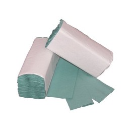200 x Green 1 PLY C-FOLD Paper Hand Towels Multi Fold