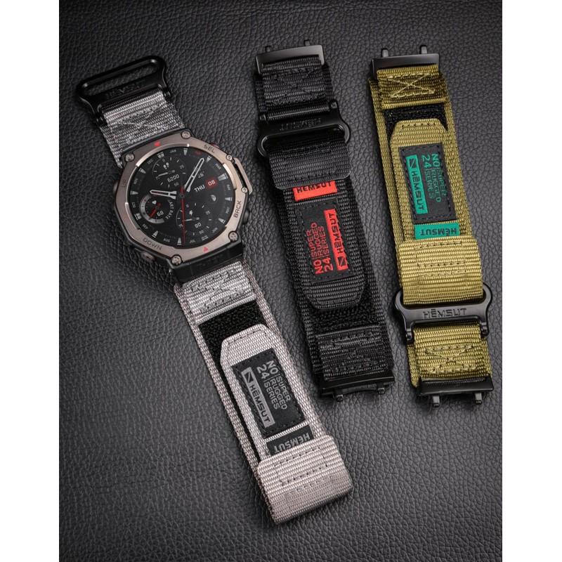 torbollo Watch Bands Compatible with T-Rex3,Rugged Nylon Sports Strap With
