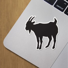 Decal Stickers of Animal Goat Premium Indoor (No Waterproof) Vinyl Decal Stickers for Laptop Phone Accessory Helmet Car Window Mug Tuber Cup Door Wall Decoration ANDVER3061222BL