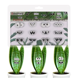 Plant Magnets Eyes for Potted Plants, Cute Plant Magnets Pins Charms, Funny House Plant Accessories for Plant Lovers, Set of 12 Plant Personality Magnets Decor