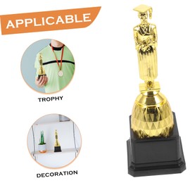 BESPORTBLE Graduation Party Supply Miniature Doctor Trophy Creative Award Decor for Doctor Graduation Souvenir Vivid Design for Celebrating Achievements