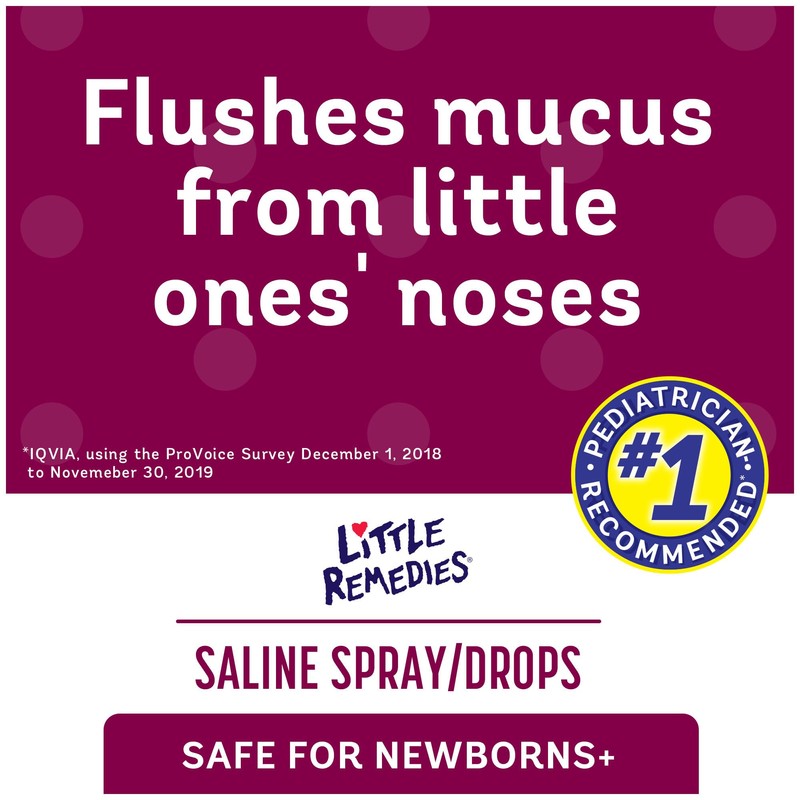 Little Remedies Saline Spray and Drops, Safe for Newborns, 0.5