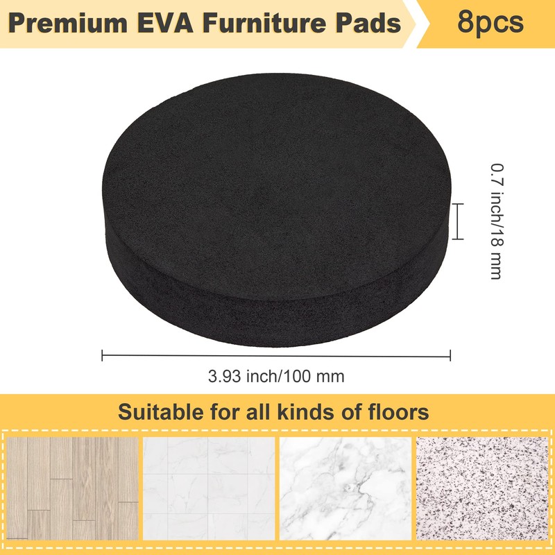 MyLifeUNIT EVA Anti Vibration Pads for Washing Machine, Non Slip