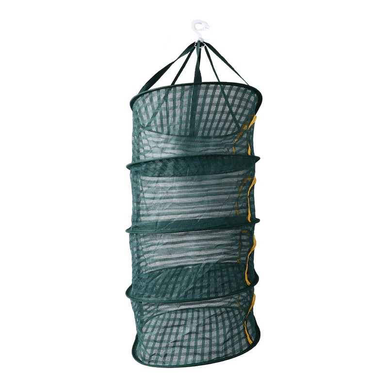 4 Layer Herb Drying Rack with U Shaped Zipper Dark