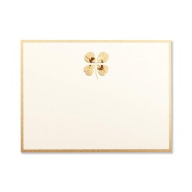 G.C.PRESS Sticky Note Cards, Four Leaf Clover, 3.1 x 4.1 inches (78 x 105 mm), Pack of 16 (Message Cards/One Point)