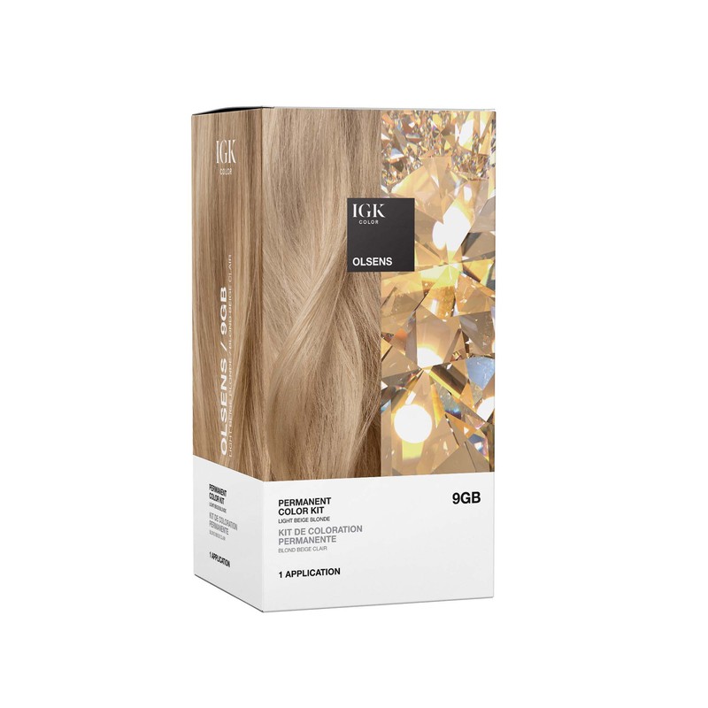 IGK Permanent Color Kit Olsens - Light Beige Blonde