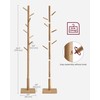 VASAGLE Solid Wood Coat Rack, Free Standing Hall Coat Tree