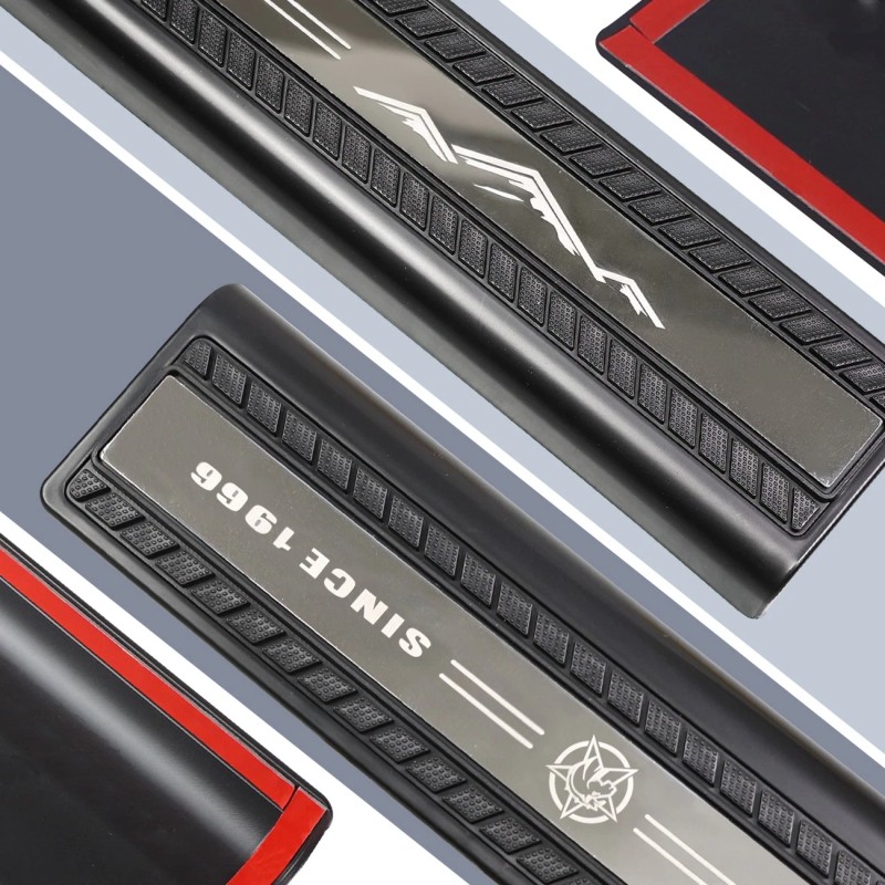AUFER Door Sill Guards Edge Entry Guards Protectors for Ford