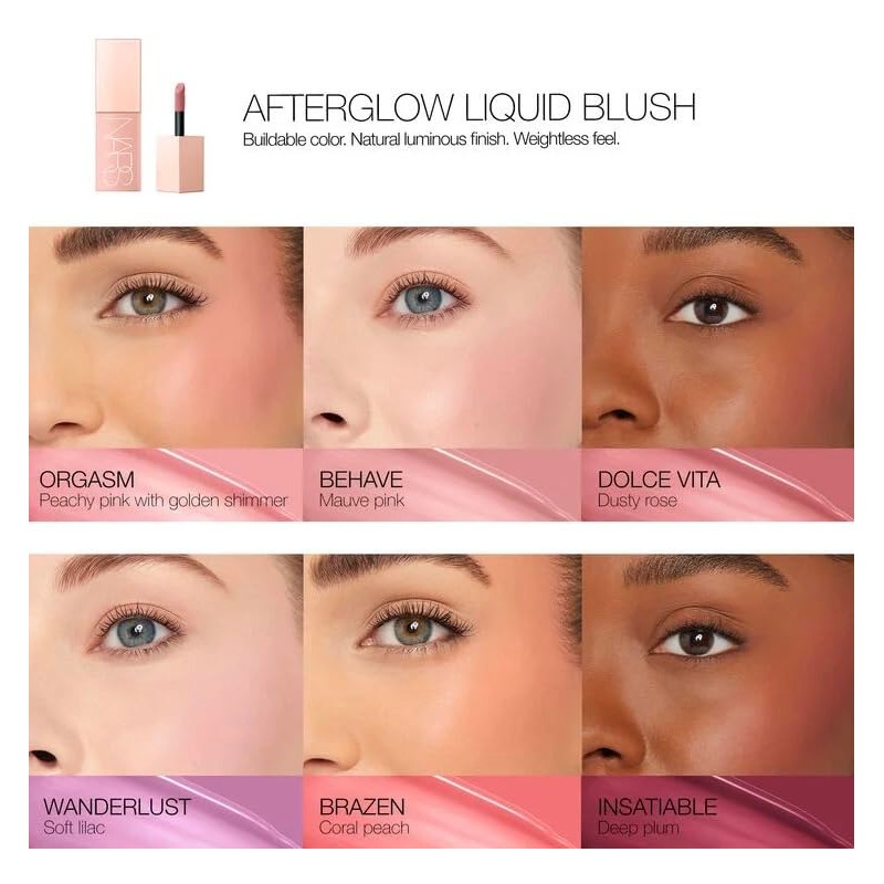 Nars Afterglow Liquid Blush - Brazen - 0.23 oz /