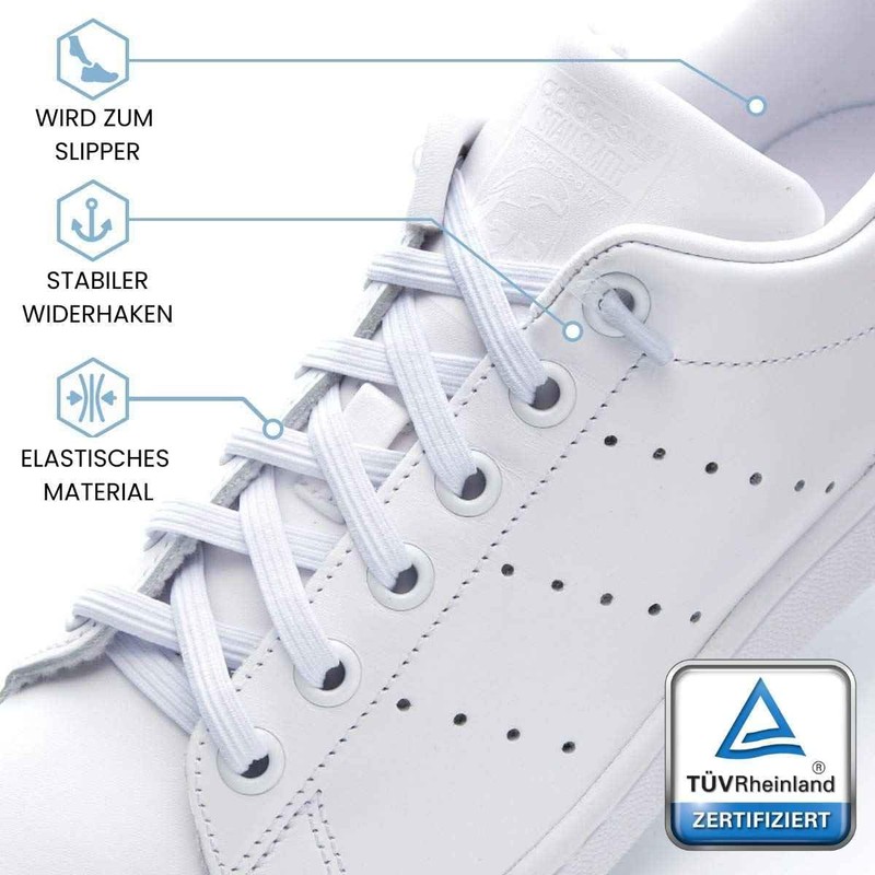 leazy Flat Elastic Shoelaces - The Flat, Flexible Shoe Laces