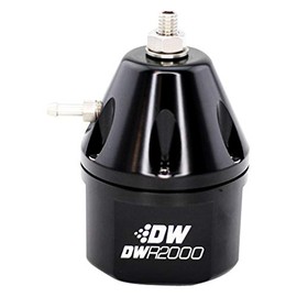 Deatschwerks Dwr2000 Adjustable Fuel Pressure Regulator - Black By Jm Auto Racing (6-2000-Frb)