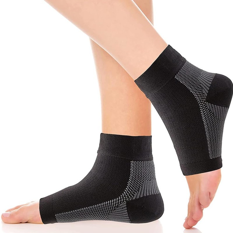 QKEPCY Ankle Compression Stockings Women Men Foot Compression Ankle Support